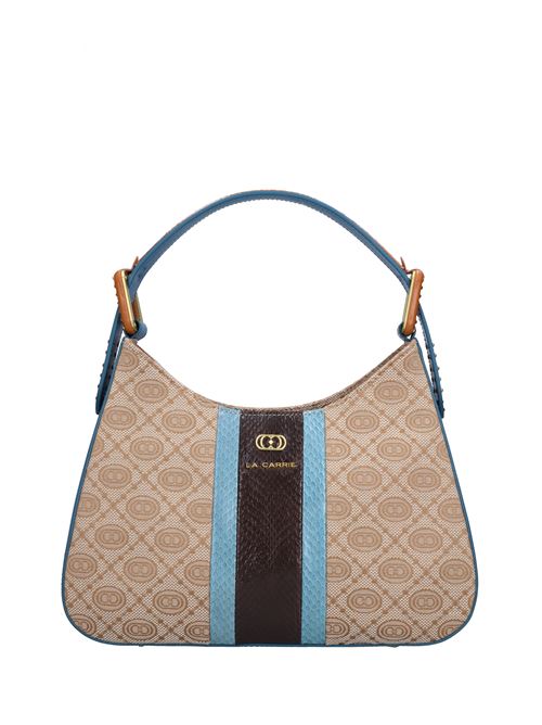 Borsa Monogram Shoulder in pelle e tessuto LA CARRIE | 142P-CD-175-JLPAVIO-MULTICOLOR